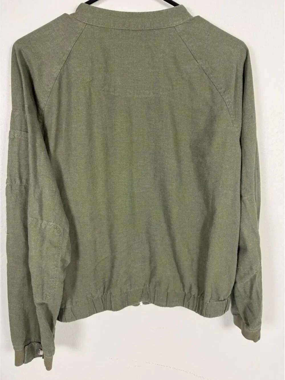 Sanctuary Women’s Olive Green Zip Front Lightweight Jacket,‎ Size M YKK